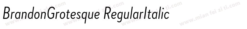 BrandonGrotesque RegularItalic字体转换